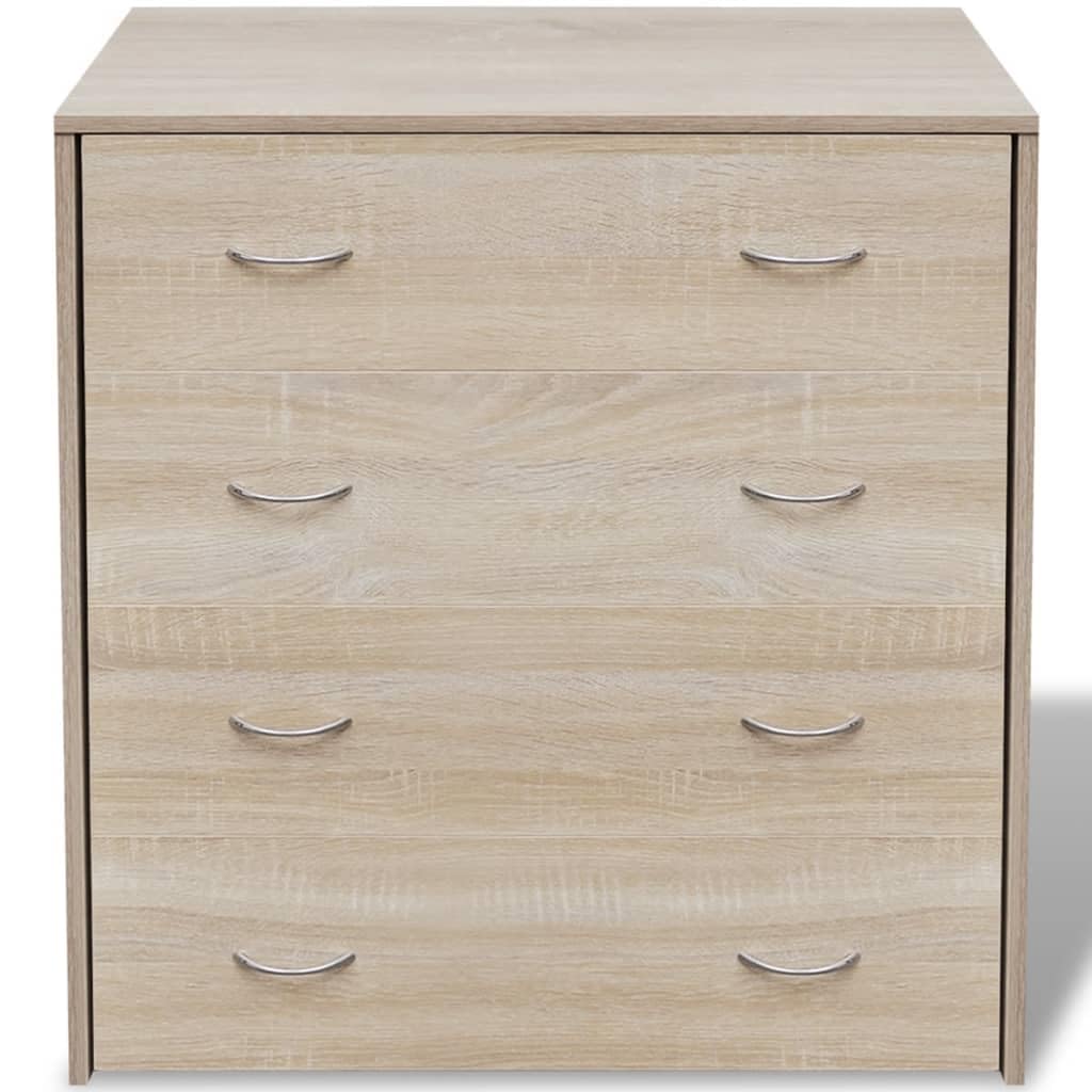 vidaXL Sideboard with 4 Drawers Chest of Drawers Oak Living Room