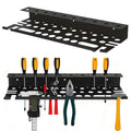 Metal Screwdriver Organizer, 15.75inch Utility Wall Mount Tool Organizer for Screwdrivers Pliers Holder with 35 Holes, Hand Tool