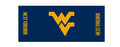 Collegiate Kwik-Covers Rectangle Plastic Table Covers, Bundle Of 2 (West Virginia University, 8')