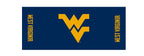Collegiate Kwik-Covers Rectangle Plastic Table Covers, Bundle Of 2 (West Virginia University, 8')