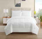 Dorm Room Essentials College Bedding Comforter Set 5 Piece Twin Size Bed In A Bag For College Students Boys And Girls, Twin, Whi