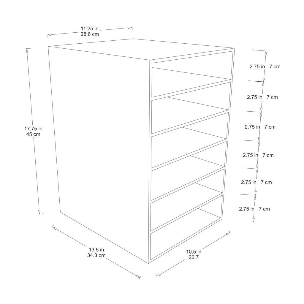 6 Shelf Organizer Arts & Crafts Teacher Aids Pac001312 Pacon Corporation