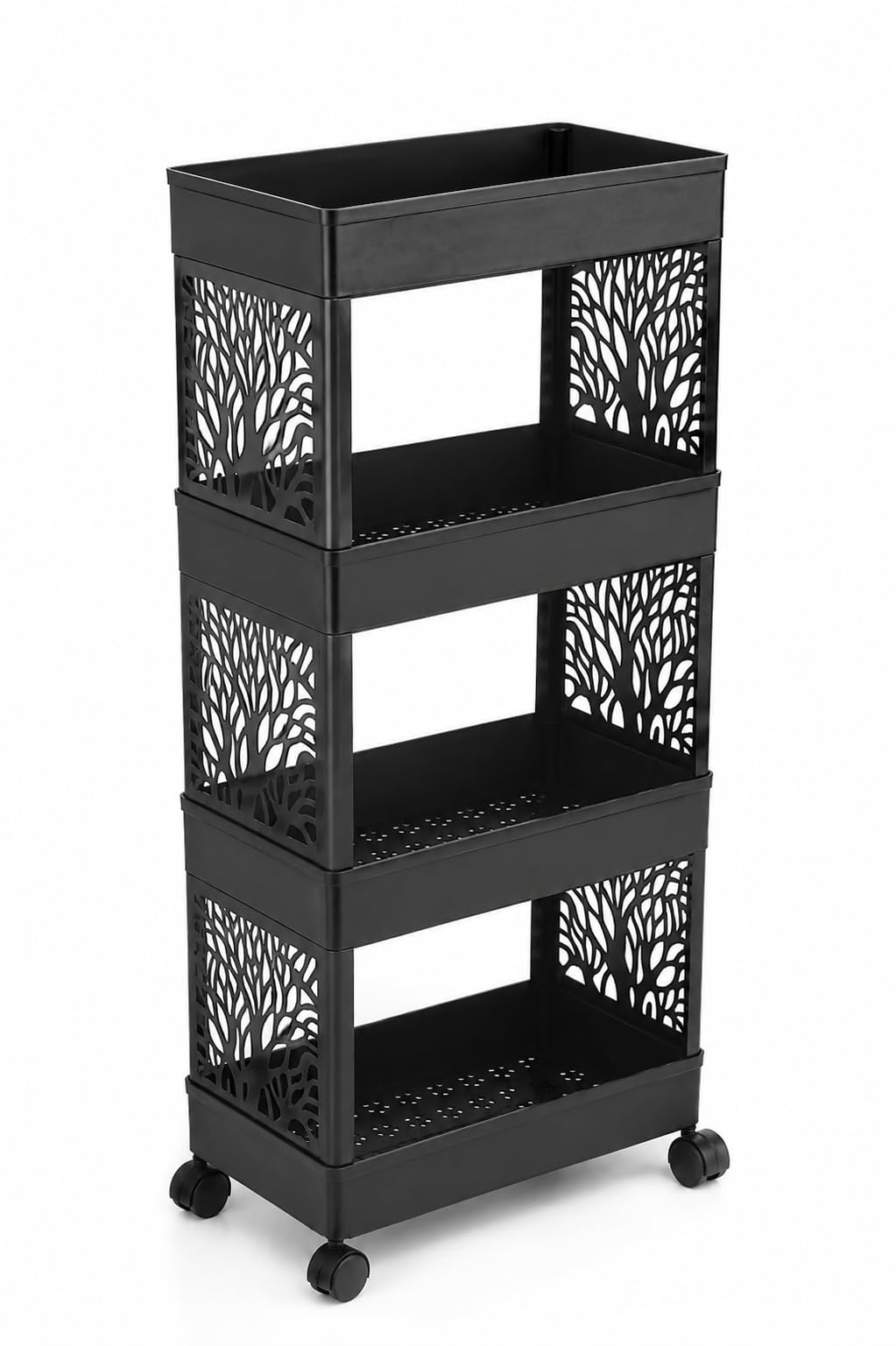 Slovakia Plastic Multipurpose 4Tier Floor Mount Corner Shelf Kitchen Organizer Rack/Storage Shelf/Dish Rack/Storage Rack For Ki