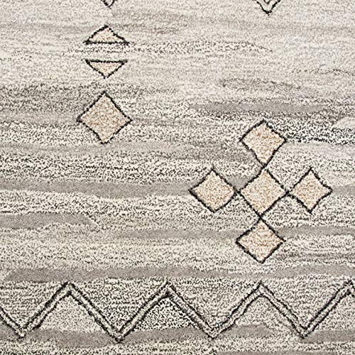 Rizzy Home Alora Decor Makalu 3' X 5' Moroccan Gray/Natural Hand-Tufted Area Rug