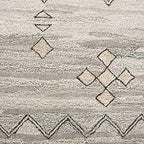 Rizzy Home Alora Decor Makalu 3' X 5' Moroccan Gray/Natural Hand-Tufted Area Rug