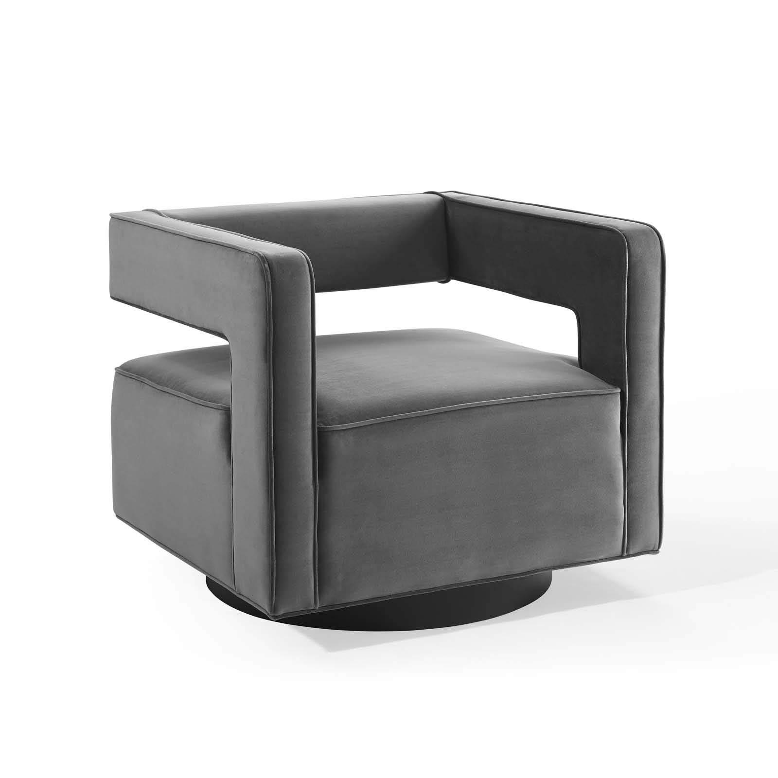 Modway Booth Armchairs, Gray