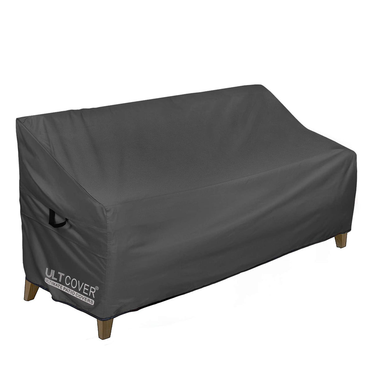 Ultcover Waterproof Outdoor Sofa Cover - Durable Patio Bench Covers 86W X 30D X 35H Inch, Black