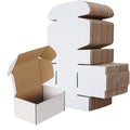 Rlavbl 6X4X3 Shipping Boxes Set Of 50, White Small Corrugated Cardboard Box, Mailer Box