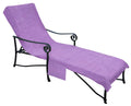 Pool Side 1000-Gram Chaise Cover, Pool Lounge Chair Cover, Lawn Chair Cover, Patio Chair Cover With 10-Inch Slip-On Back And Sid