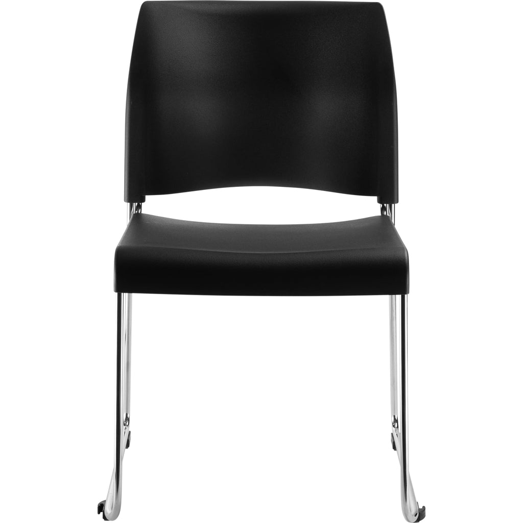 National Public Seating 8800 Series Plastic Cafetorium Chair 21.75" x 20" x 30.5"- Black