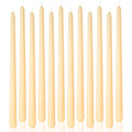 LPUSA Ivory Tall Taper Candles 12 inch Unscented Smokeless Long Tall Tapered Candle for Candlesticks Sticks Wedding Advent Home 