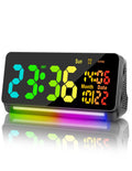 120db Super Loud Alarm Clocks for Heavy Sleepers adults , 15 Wake Up Sounds Alarm Clock for Heavy sleepers , 7 Color Night Light