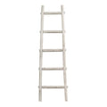 HomeRoots 59' X 18' X 2' White Decorative Ladder Shelve