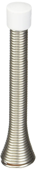 Box Of 10-3-3/4' Satin Nickel - Heavy Duty Spring Door Stops