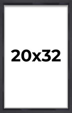 20x32 Shadow Box Frame Contemporary Black | 1'' Depth of Usable Space| Interior Size 20x32 or 32x20 Inches| UV Resistant Acrylic