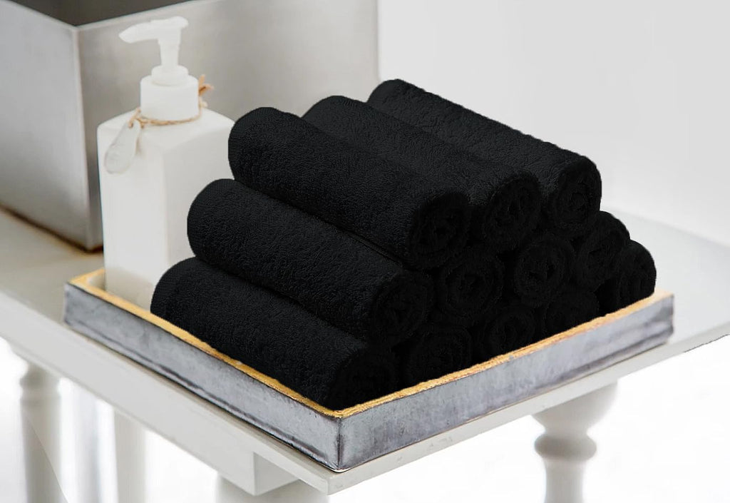Avalon Towels Cotton Washcloths - (Pack Of 60) Size 12X12 Inches, 100% Ring Spun Cotton, Absorbent, Soft Face Towels, Gym Towels