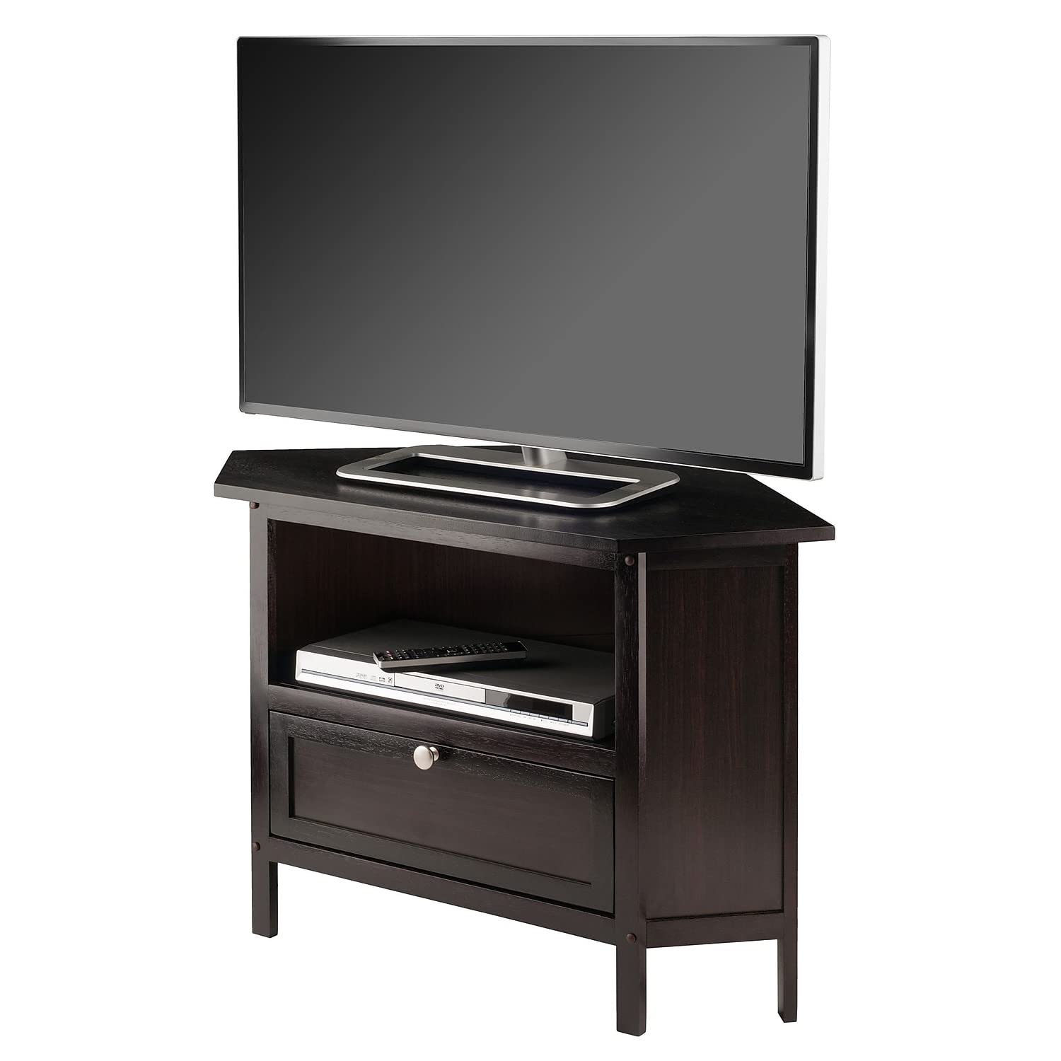 Winsome Corner TV Stand, Screens up to 27', Espresso (92634)