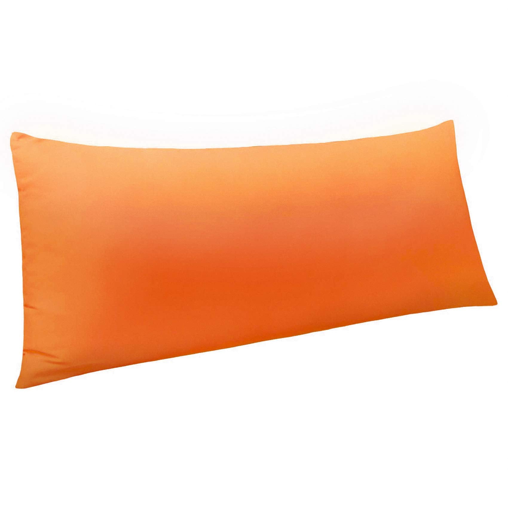Ntbay Body Pillowcase - Brushed Microfiber 20X54 Pillowcase - Soft, Wrinkle-Free, Fade-Resistant, Stain-Resistant, Orange Body P