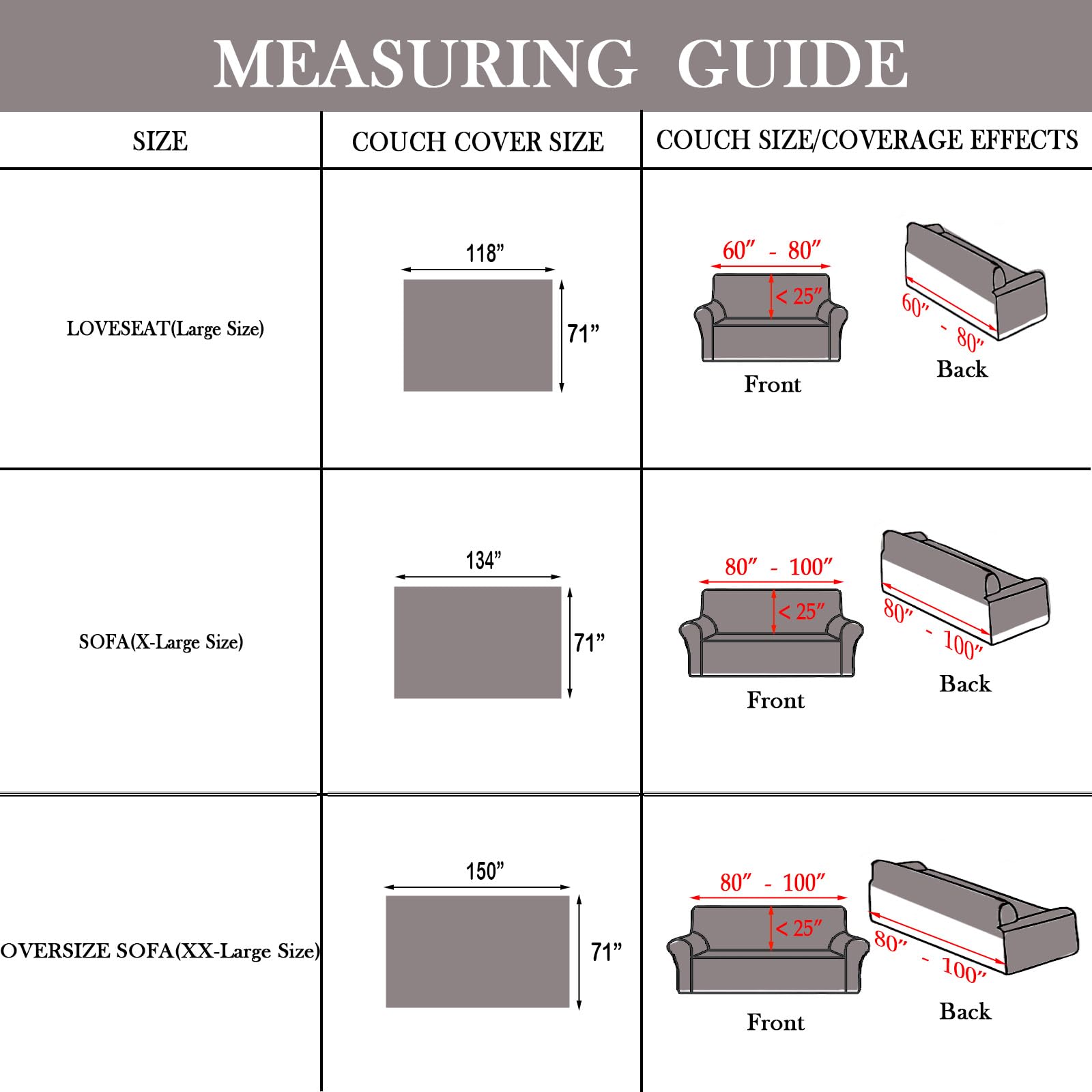 Handontime Couch Cover For Dogs Grey Sectional Couch Covers For 3 Cushion Couch Sofa Flower Lace Sofa Covers Machine Washable Easy Install Futon L Shaped Couch Cushion Covers For Cat Kids, 71' X134'