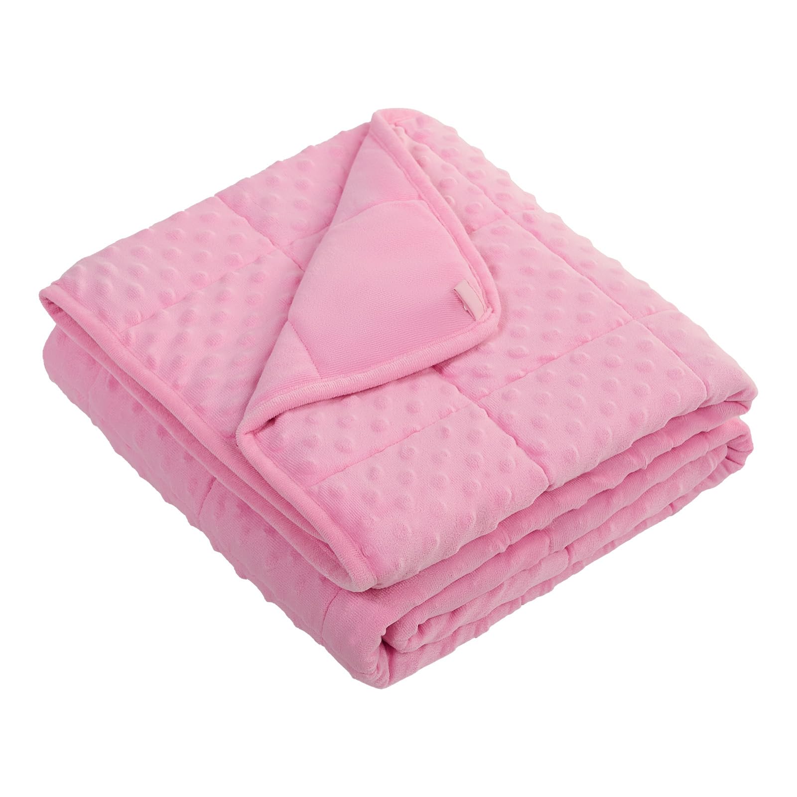Hosukko Weighted Blanket - Weighted Blanket 3 Lbs Pink Thciken Heavy Blanket - Small Size Breathable Blanket(20 * 30 Inches, 3 L