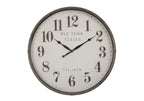 Monarch Specialties I 9024 Clocks, 30' Round, Large Oversized, Wall Clock, Brown, Transitional