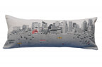 HomeRoots Cream 35' White Boston Daylight Skyline Lumbar Decorative Pillow