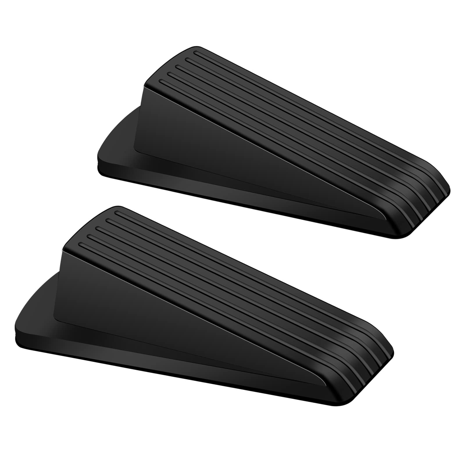 Door Stoppers, 2 Pack Premium Rubber Door Stoppers For Bottom Of Door Security Rubber, Door Stopper Wedge For Carpet Heavy Duty