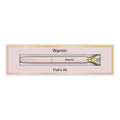 Warrior Gem Soft Pink And Gold Tone 6 Inch Metal Ballpoint Pen In Gift Box