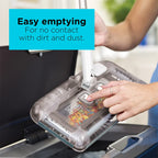 Black+Decker Hfs115J10 Lithium Floor Sweeper 50 Min Lithium Floor Sweeper, Powder White