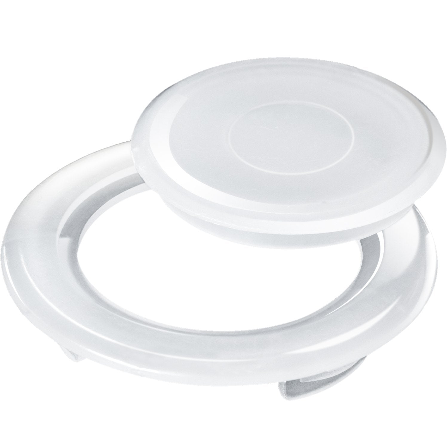 Bememo 2 Inch Patio Table Umbrella Hole Ring And Cap Set, Standard Size Umbrella Thicker Hole Ring Plug And Cap Set (Translucent
