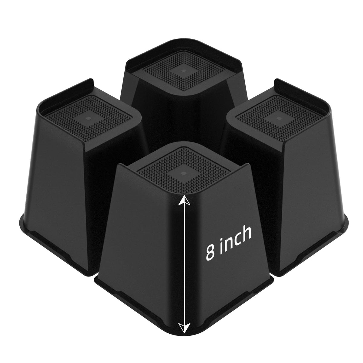 Jonhwi Bed Risers, Oversized Furniture Risers, 8 Inch Raise Blocks For Bed Couch Desk Sofa Table Lifts, Furniture Legs Lifters S