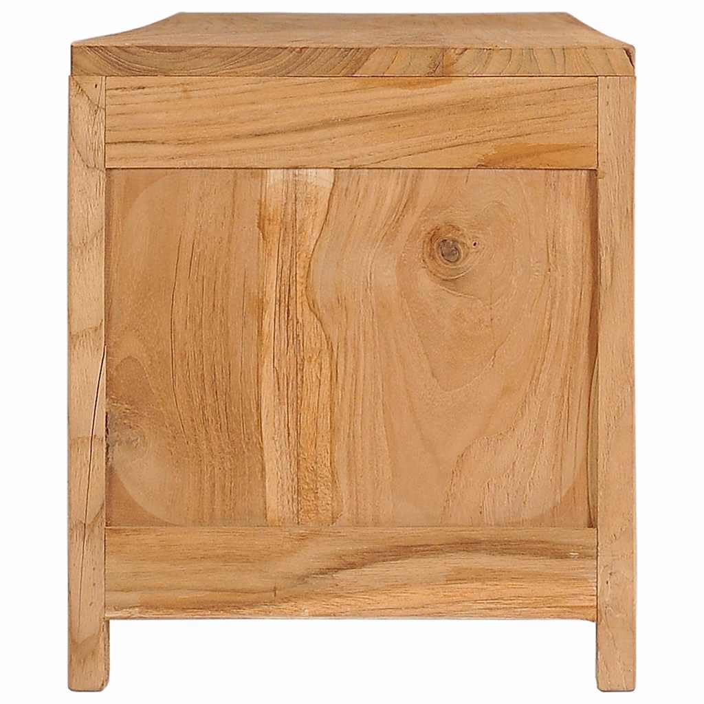 vidaXL TV Cabinet 53.1&quot;x11.8&quot;x13.8&quot; Solid Teak Wood