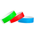 Wristco Tyvek Wristbands For Events - 300 Count, 3-Color Variety Pack - Tamper-Proof Design Prevents Reuse - Premium-Grade Brace