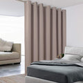BONZER Room Divider Curtain Total Privacy Wall Noise Reducing Extra Wide Blackout Curtains for Patio Sliding Glass Door, 108L x 