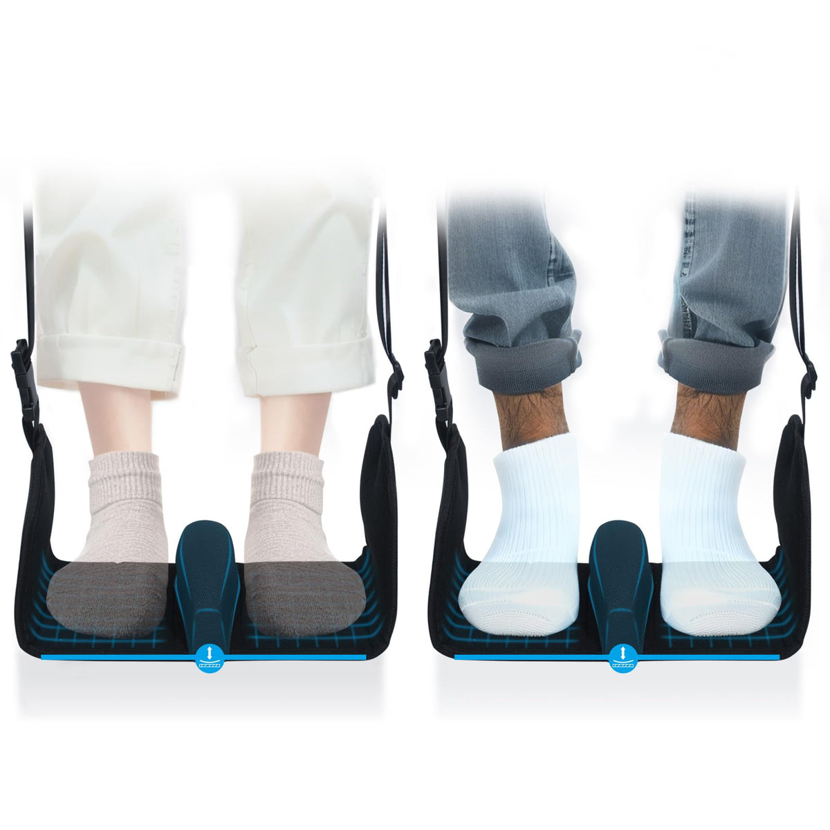 Airplane Foot Hammock, Foot Hammock For Travel Accessories With Ergonomic Removable Foot Divider Design, Airplane Foot Rest, Pre