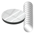 Houseables Mirror Centerpieces for Tables, Round Mirrors, 12 Pk, 10, Glass, Flat, Candle Plate Set, Decorative Tiles, Craft, Van