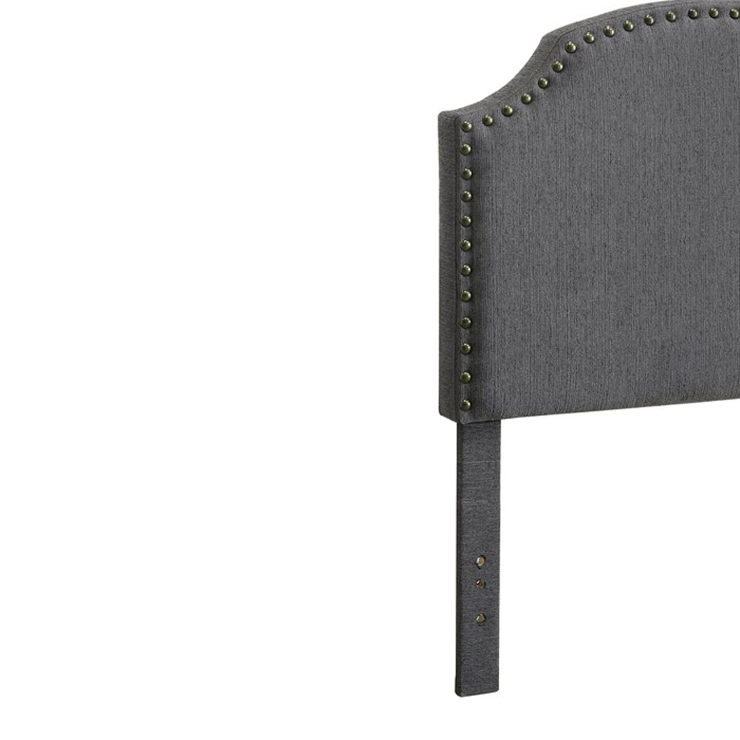 Benzara Twin Size Hasselt Gray Headboard,