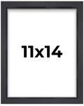 11x14 Shadow Box Frame Contemporary Black | 1'' Depth of Usable Space| Interior Size 11x14 or 14x11 Inches| UV Resistant Acrylic