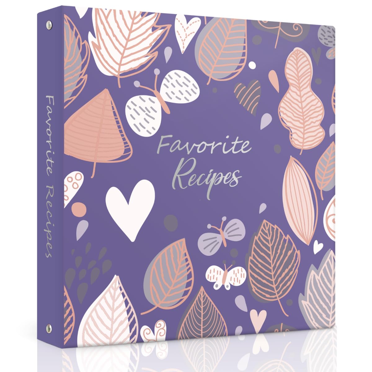 Recipe Binder 8.5X11 3 Ring, Recipe Book To Write In Your Own Recipes, Full Page Recipe Binder With Plastic Sleeves, Blank Recip