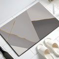 UMAI Polyester Rubber Bathroom Mat (40 * 60cm) | AntiSkid Floor Mat | Water Soak | NonSlip Bath Accessories  Grey