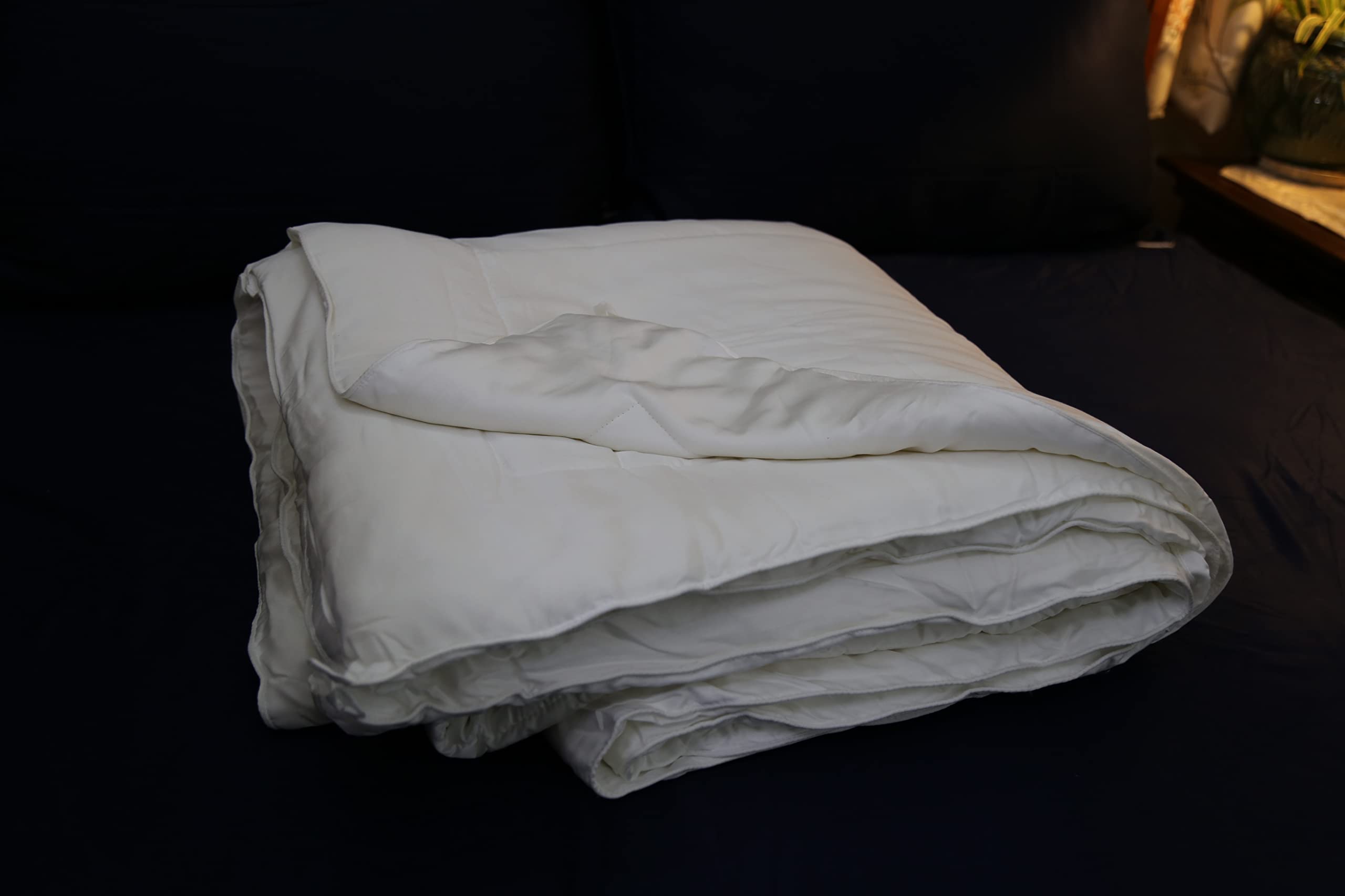 Bamboo Greens 100% Bamboo Fiber White Quilt Winter Comforter/Quilt/Reversible Comforter/Single Bed Comforter/Double Bed Quilt C
