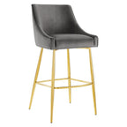 Modway Discern 2 Bar Stools, Pack of 2, Grey