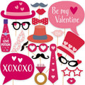 Valentine's Day Photo Booth Props DIY Funny Disguise Props Selfie Photobooth Props for Photoshoot Creative Backdrop Decorations 