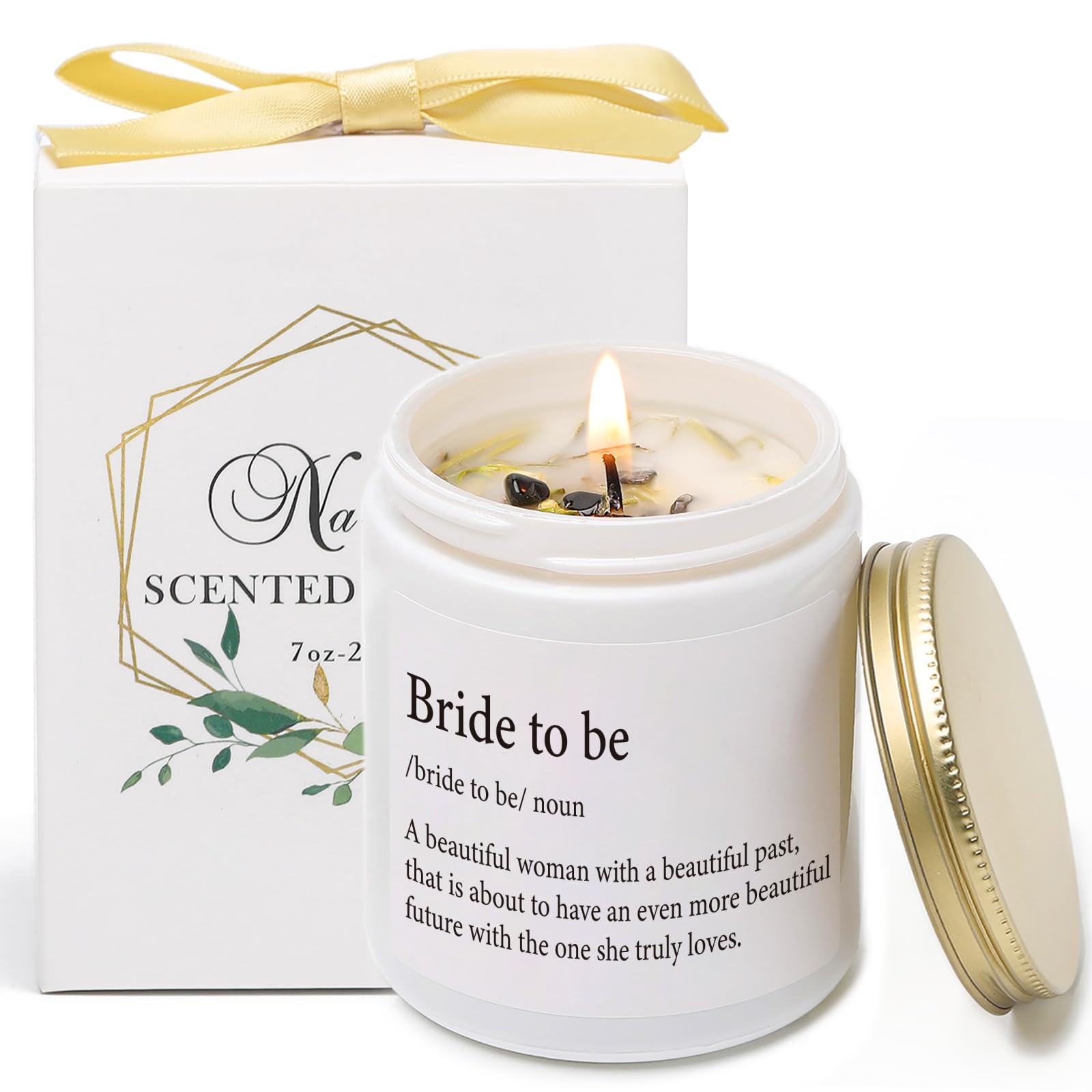 Bride to Be Gift, Engagement Gifts for Couples, Bride to Be Candle, Bridal Shower Gifts for Bride, Vanilla &Lavender Scented Can