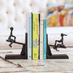 Danya B. Zi13023 See-Saw Metal Bookend Set. Iron Metal Art For Home And Office Decor - Decorative Bookends For Shelves. Perfect