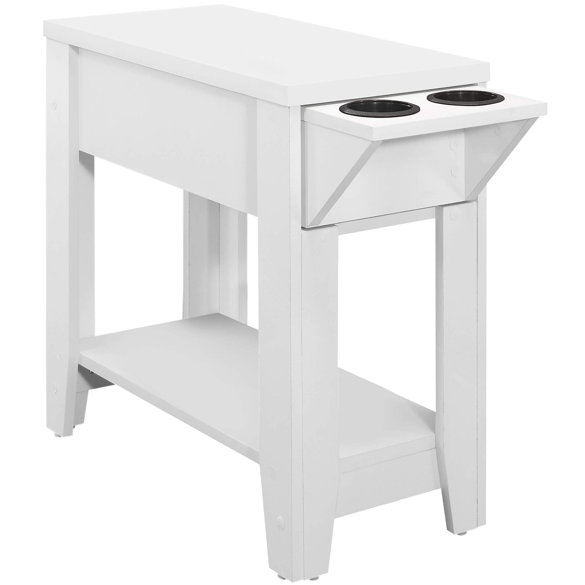 Monarch Specialties Accent Table, One Size, White