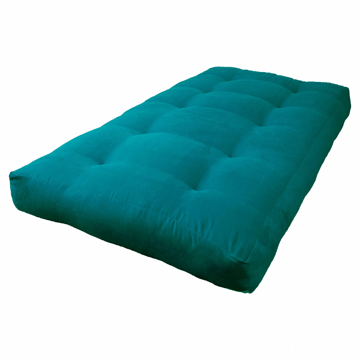 Blazing Needles Vitality 8&quot; Microsuede Futon Mattress, Twin, Aqua Blue