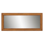 Baxton Studio Rowanne Mid-Century Modern Walnut Brown Rubberwood And Rattan Frame Wall Mirror