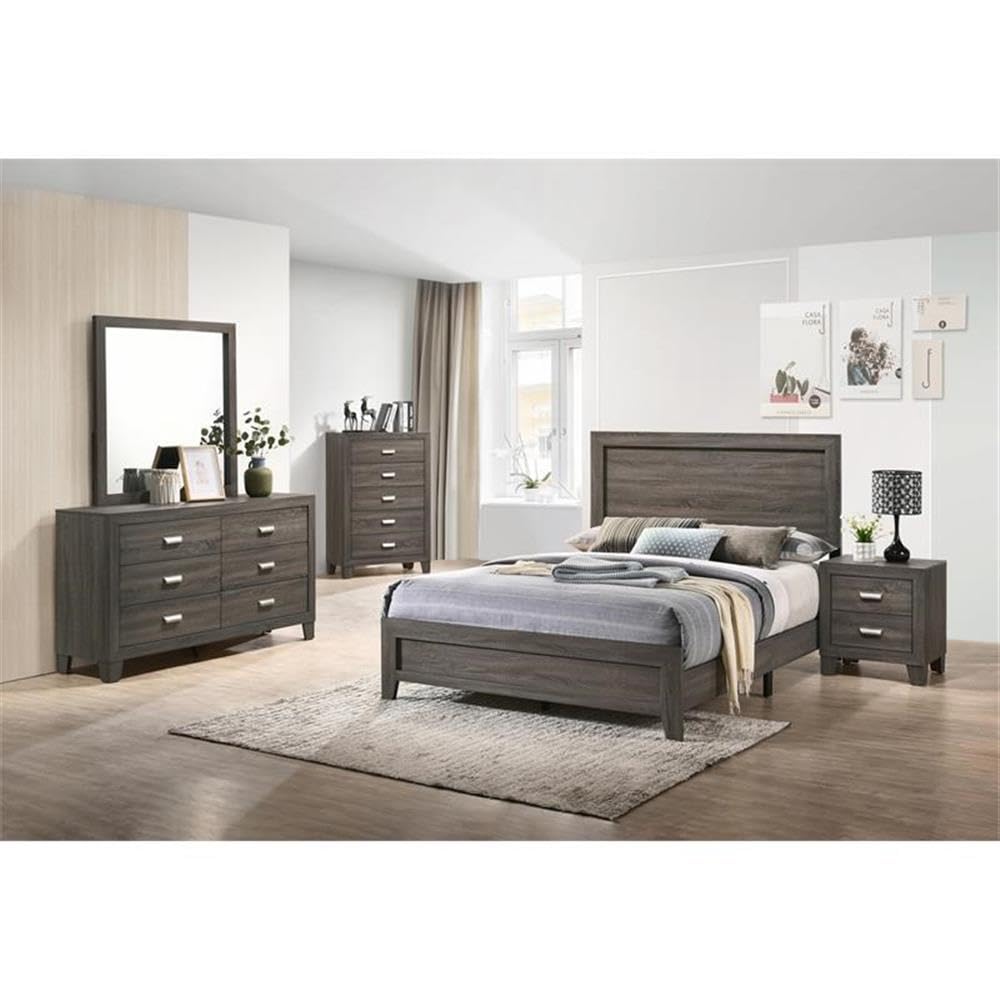 Best Quality Furniture Dresser And Mirror, Gray