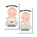 Craftmind Baby Shower Scratch Off Game Cards  Whats in My Diaper? | Fun Baby Shower Game for Guests | Scratch to Reveal Dirty D